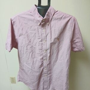 Ralph Lauren Men's XL Preppy SLIM Fit  Short Sleeve Button Up